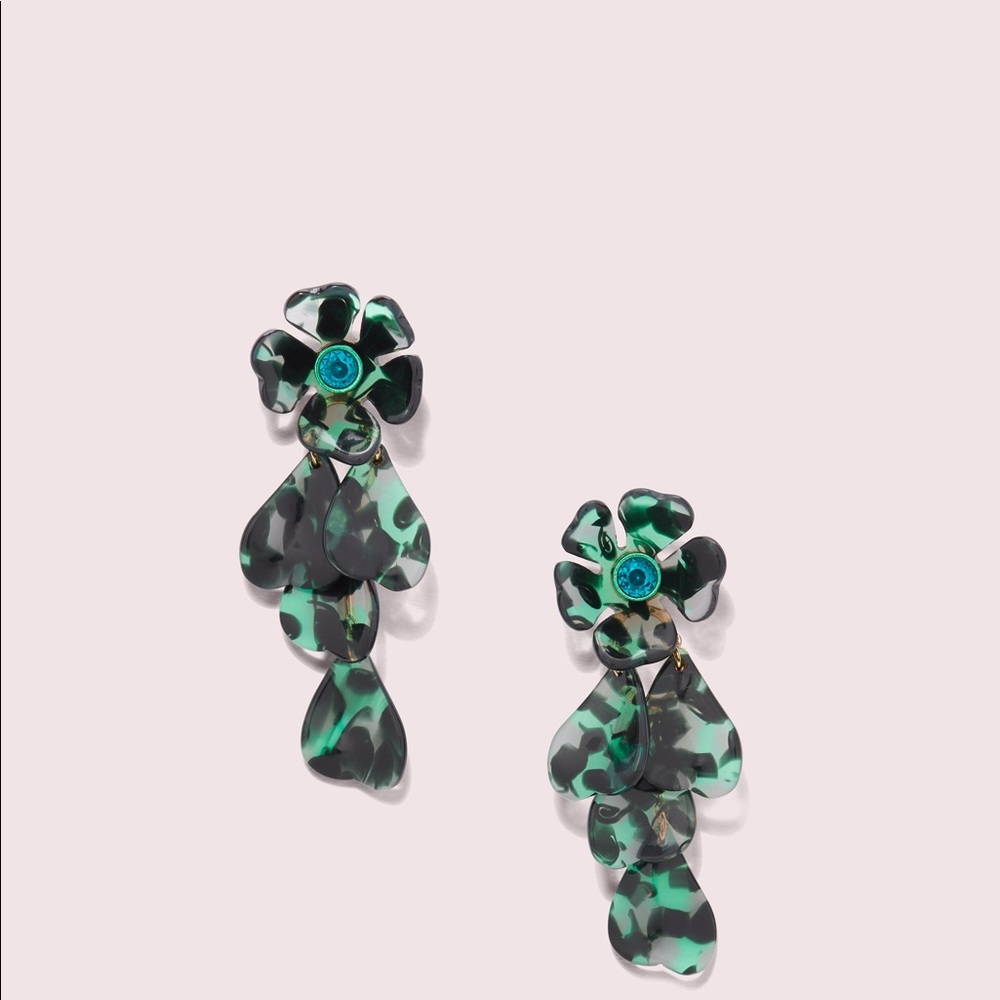 Kate Spade petal pushers linear earrings
